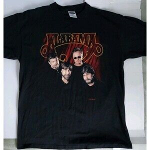 '98 Alabama Country Band Tour T-Shirt Men’s Size XL Black